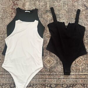 Black and White Bodysuit Trio